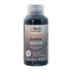 LeTech Aniline Dye Pro bottle for black brown color on a white background
