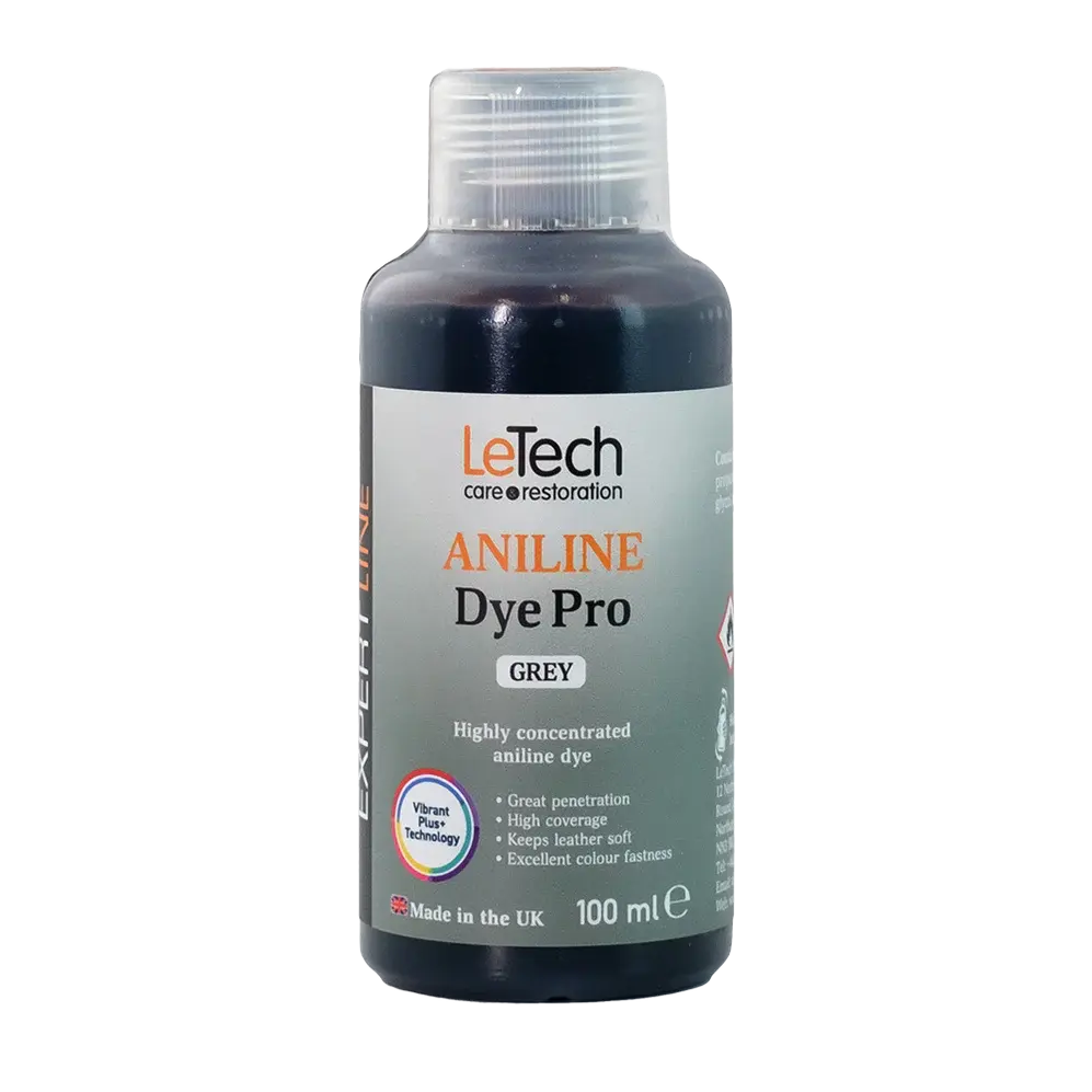 LeTech Aniline Dye Pro bottle for grey color on a white background