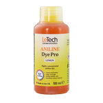Bottle of LeTech Aniline Dye Pro Lemon on a white background