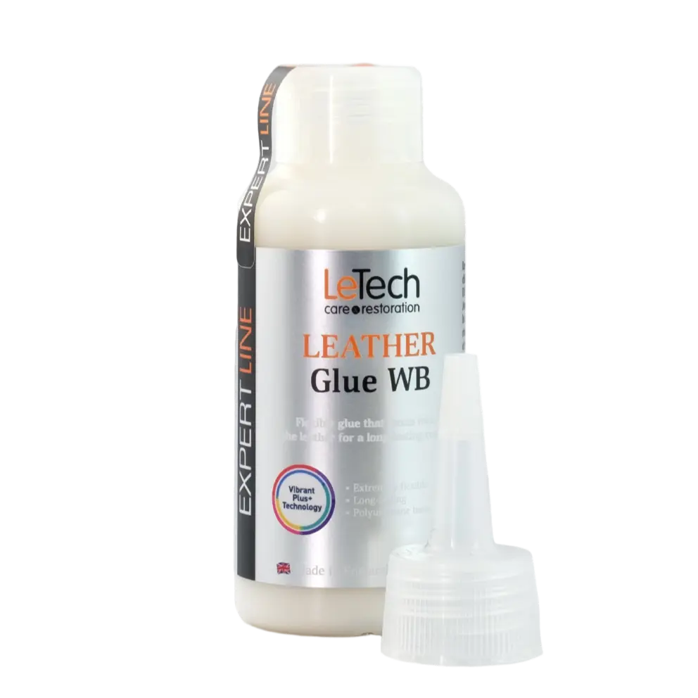 Bottle of leather glue for leather