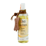 LeTech Leather Aroma bottle with leather strap on a white background