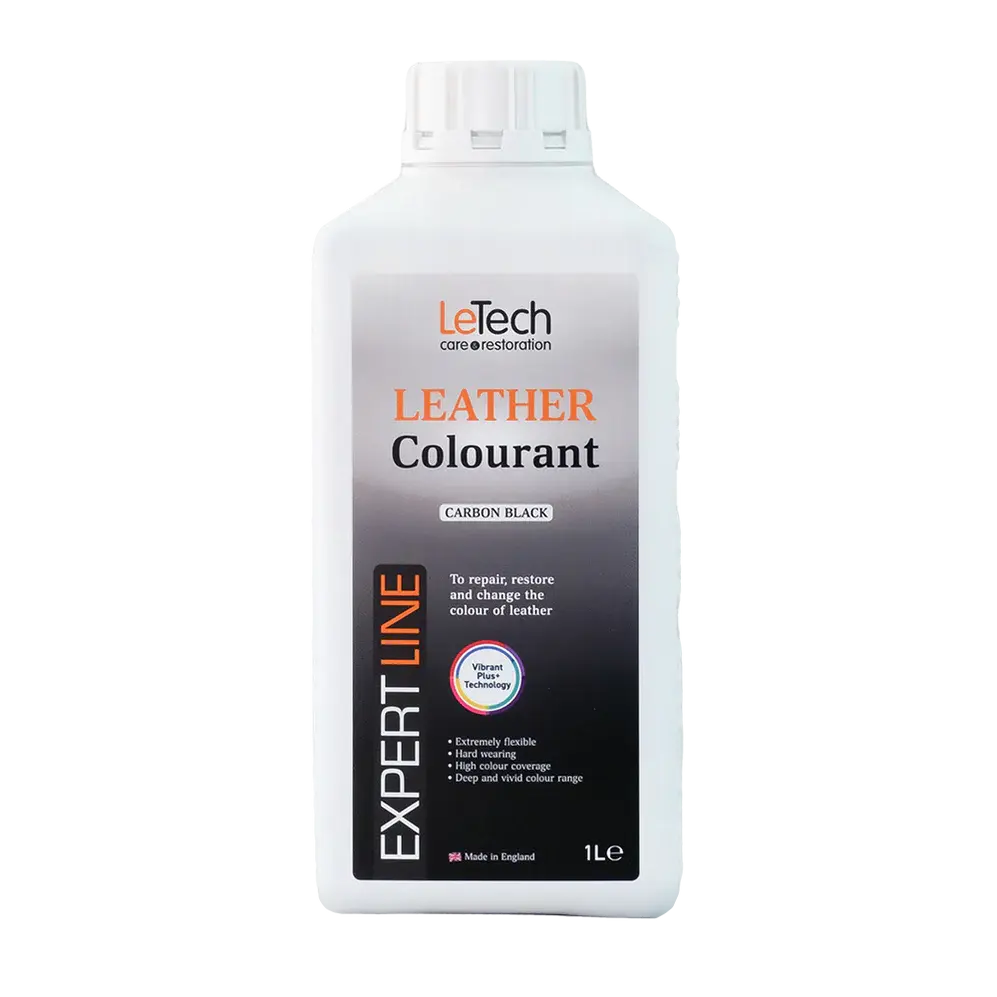 LeTech leather colourant bottle on a white background