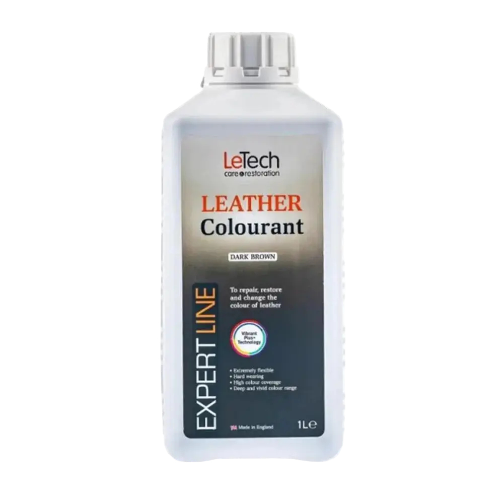 LeTech leather colourant bottle on a white background