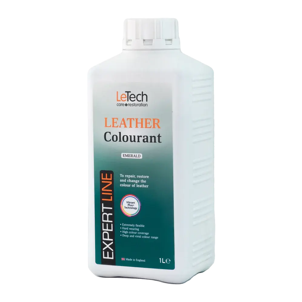 LeTech leather colourant bottle on a white background