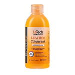 LeTech Leather Colourant bottle in Golden Yellow on a white background