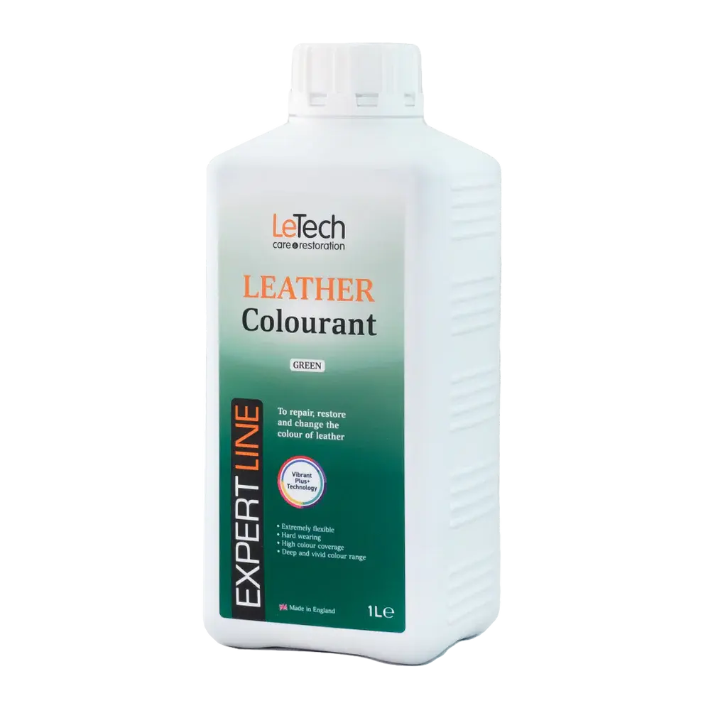 LeTech leather colourant bottle on a white background