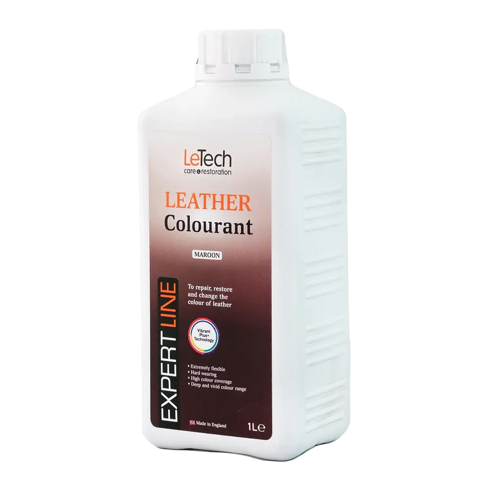 LeTech leather colourant bottle on a white background