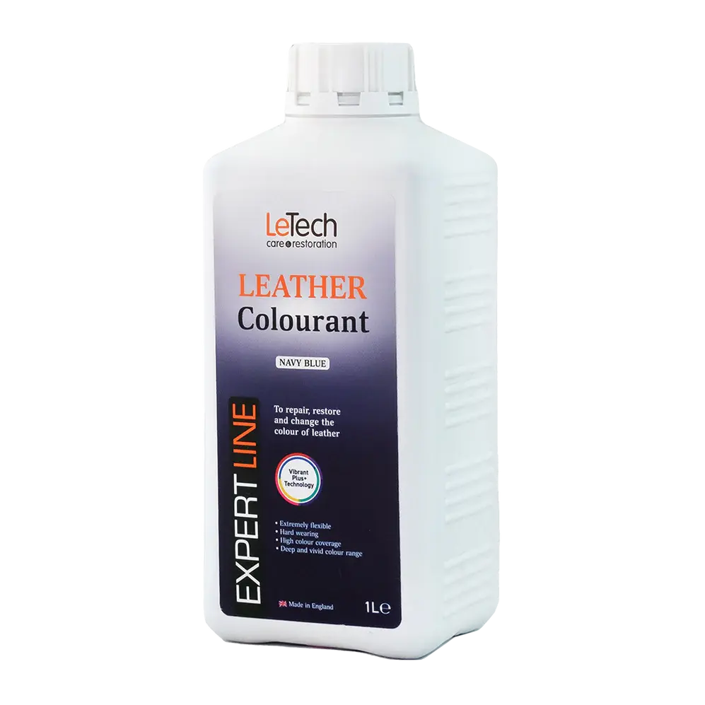 LeTech leather colourant bottle on a white background