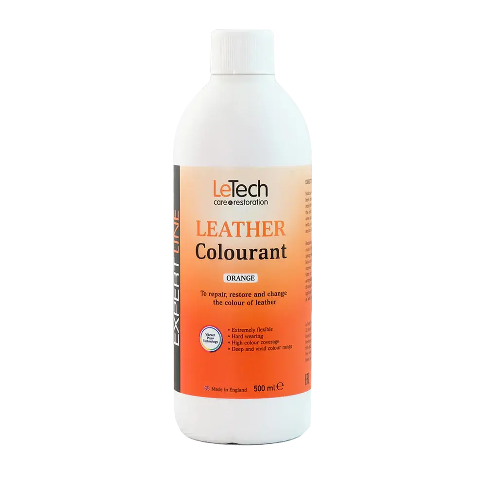 LeTech leather colourant bottle on a white background