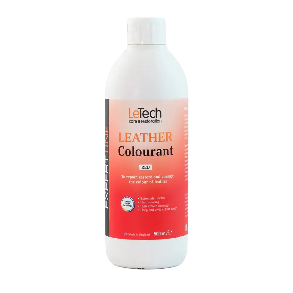 LeTech leather colourant bottle on a white background
