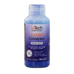 LeTech leather colourant bottle in royal blue on a white background