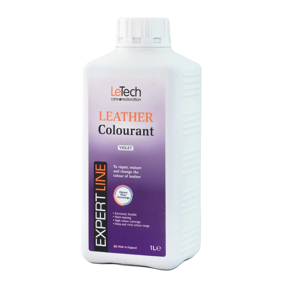 LeTech leather colourant bottle on a white background