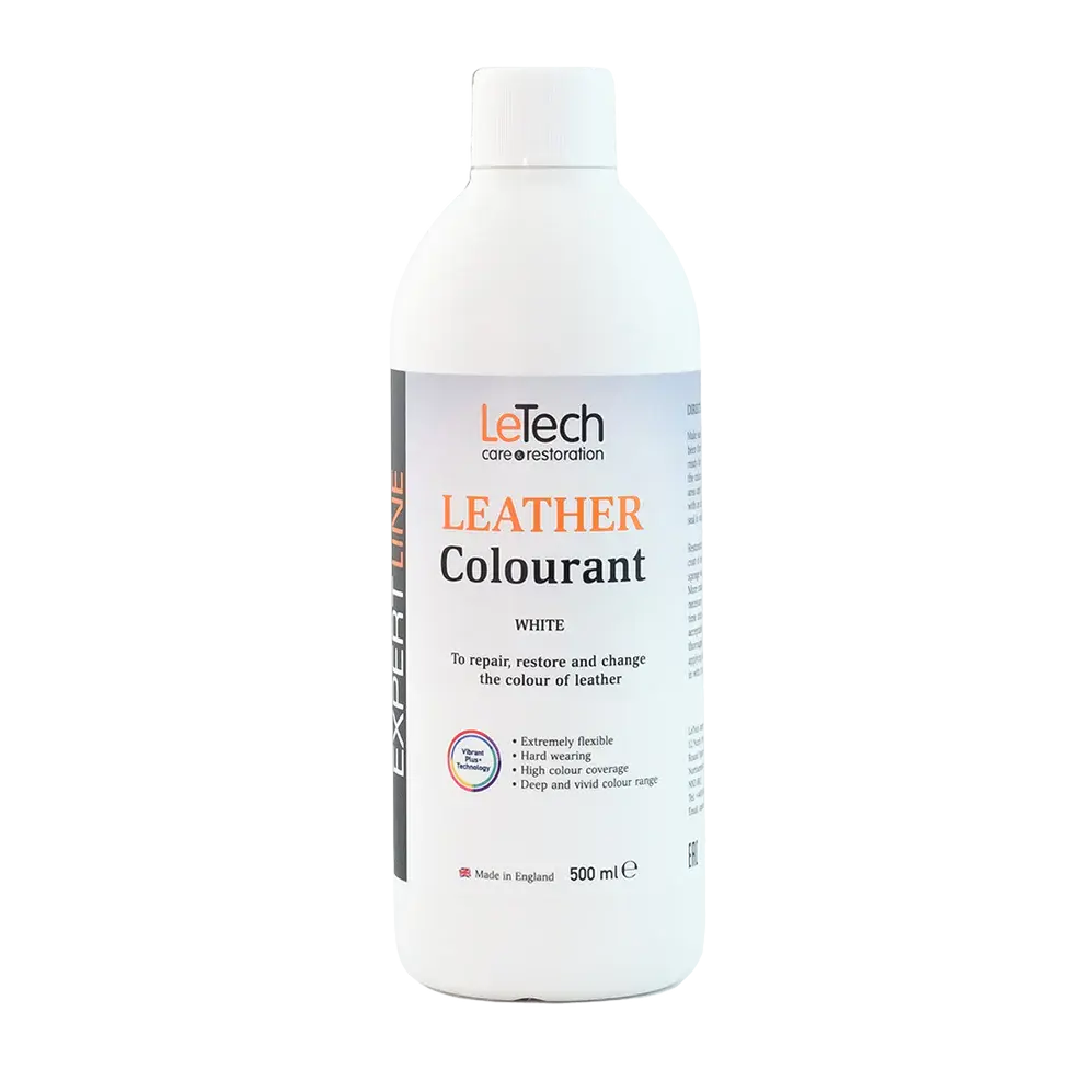 LeTech leather colourant bottle on a white background