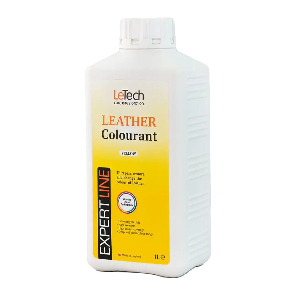 LeTech leather colourant bottle on a white background