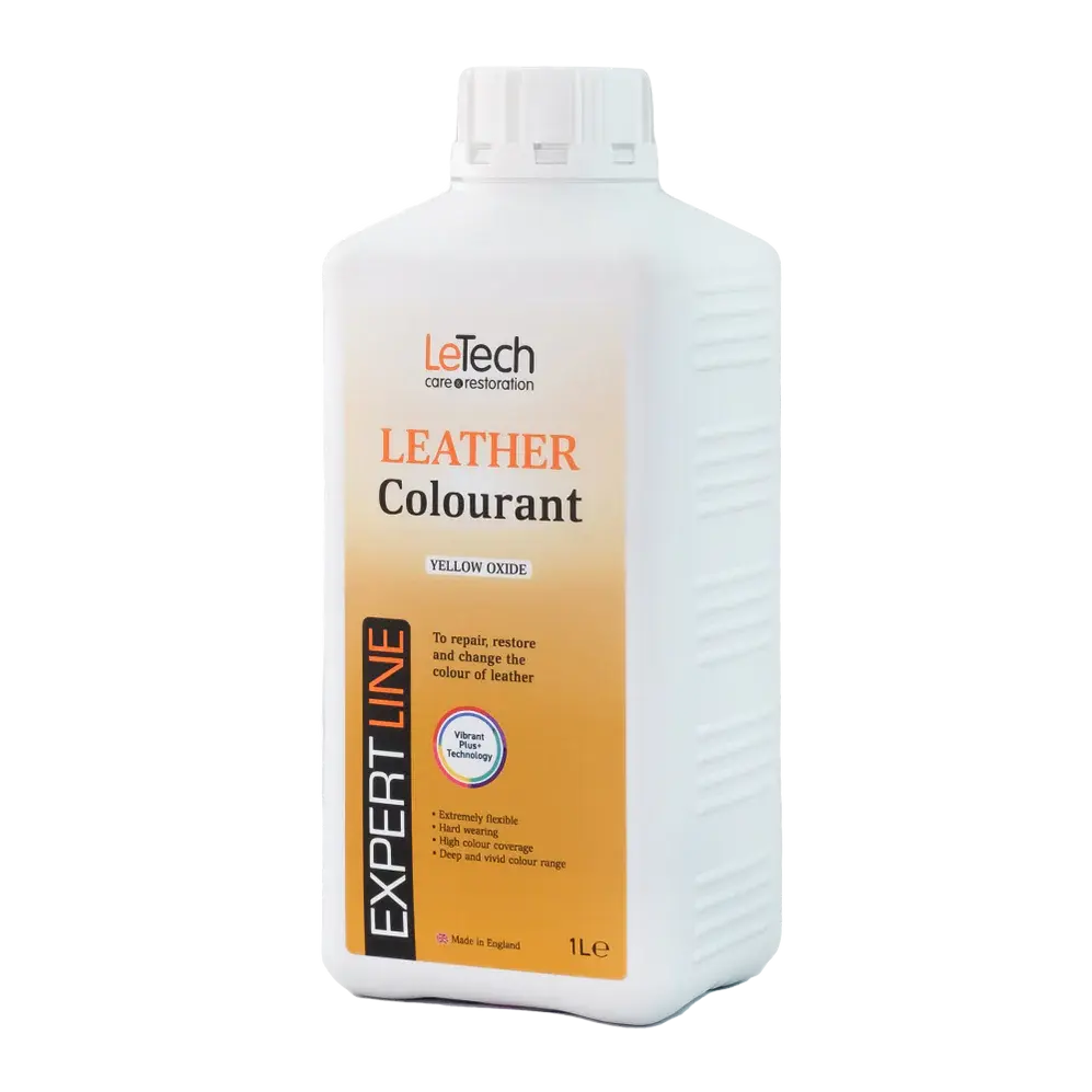 LeTech leather colourant bottle on a white background