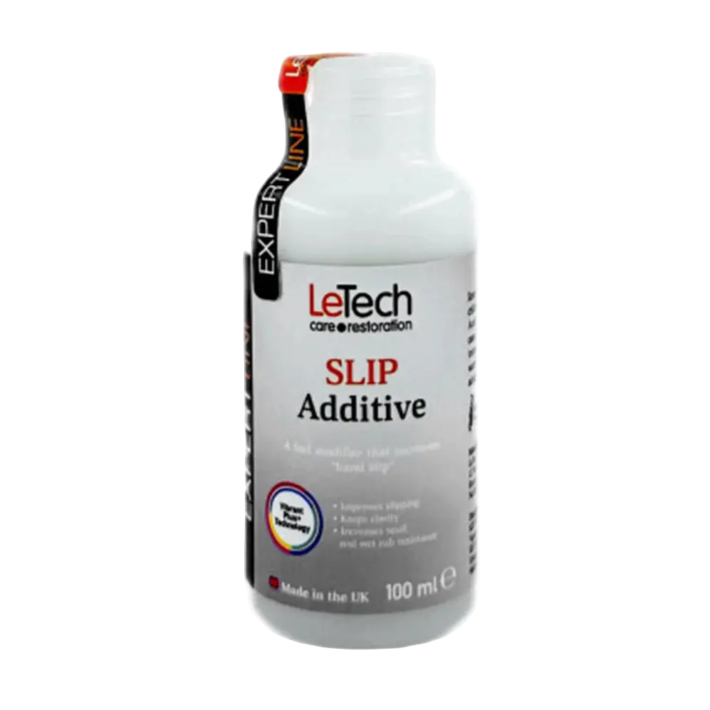 LeTech slip additive bottle on a white background