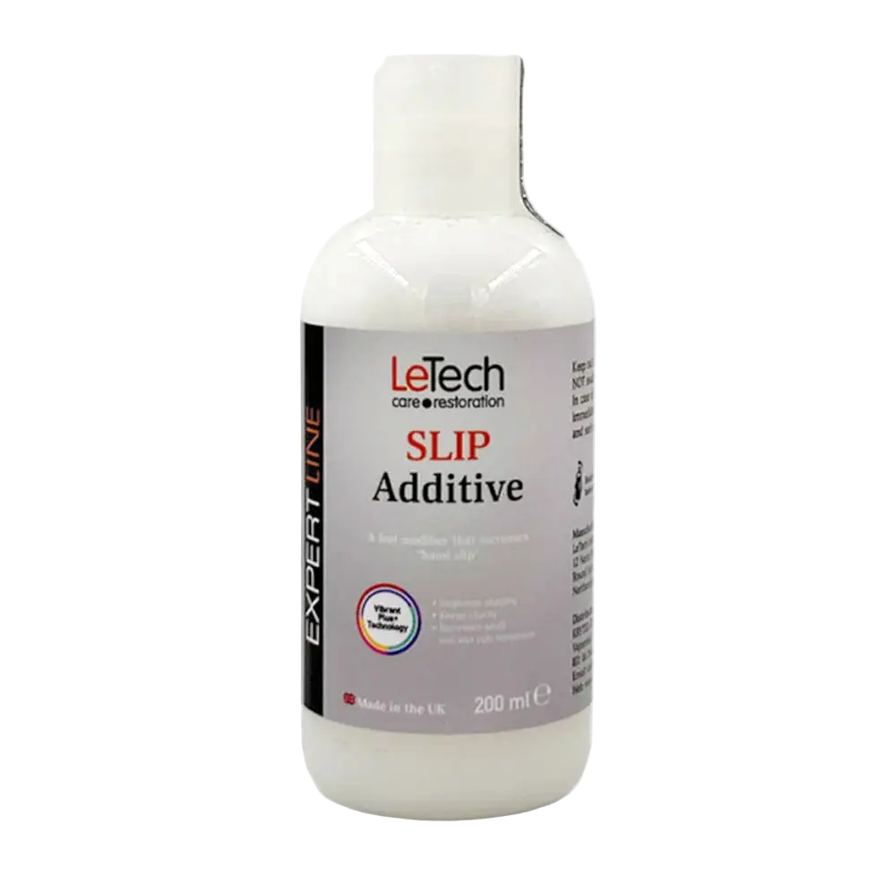 LeTech SLIP Additive bottle on a white background