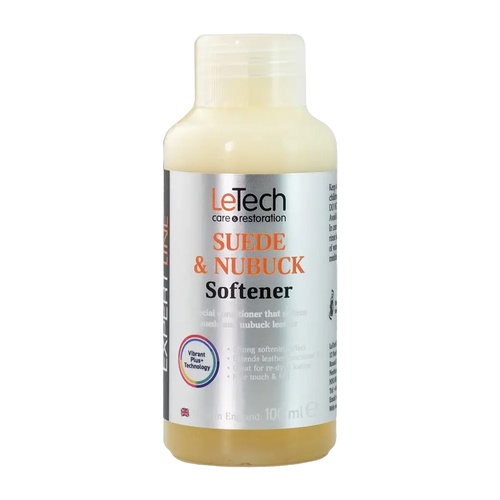 LeTech Suede & Nubuck Softener bottle on a white background