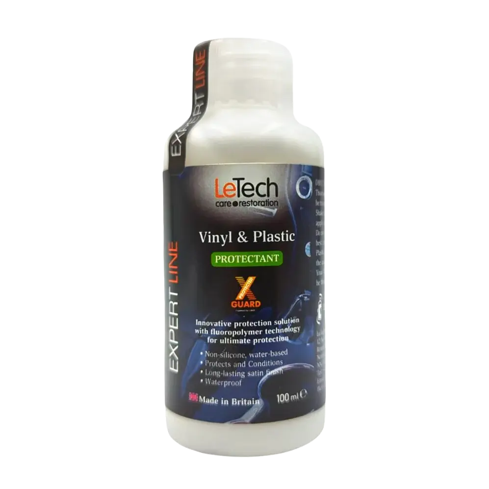 LeTech Vinyl & Plastic Protectant bottle on a white background