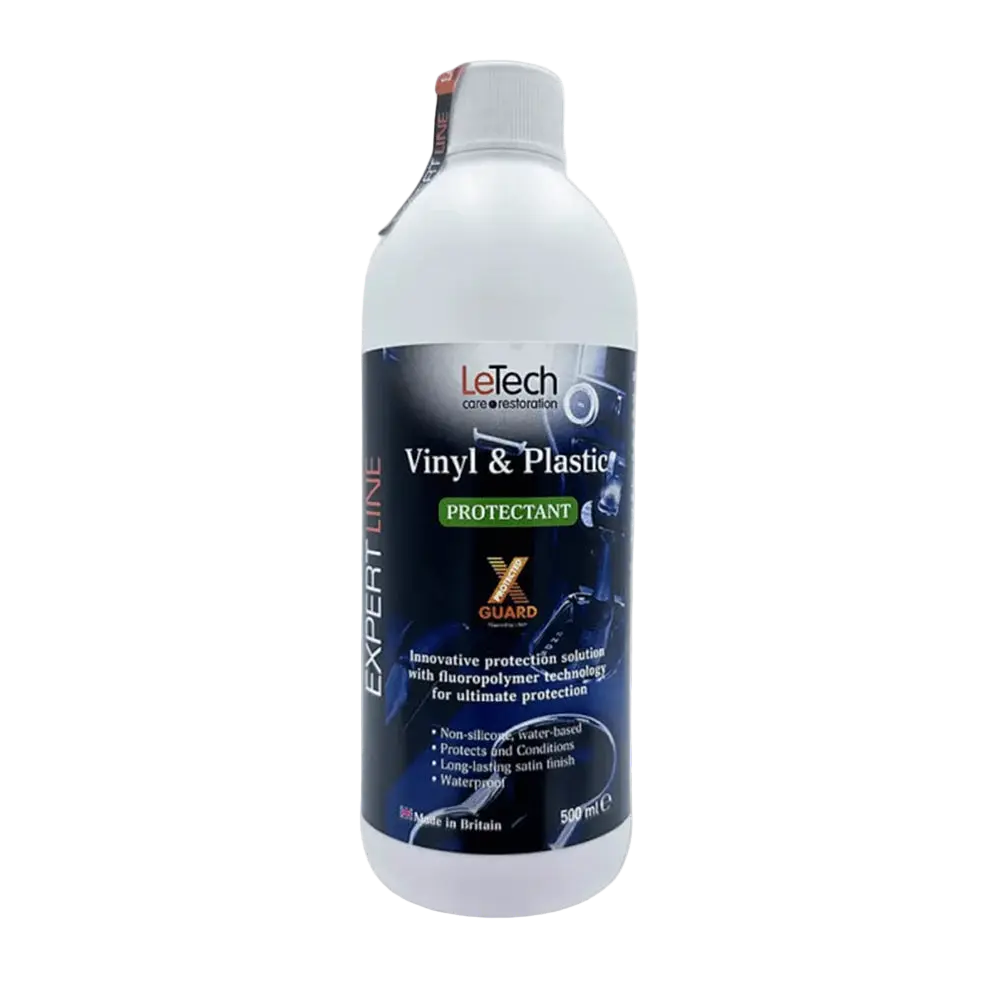 LeTech Vinyl & Plastic Protectant bottle on a white background
